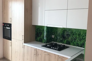 Кухня для постоянных клиентов, фасад МДФ плёнка+ДСП