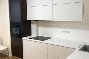 Кухня для холостяка фасад МДФ плёнка+ДСП